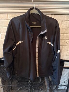 Under Armour Black Performance Jacket with White Accents